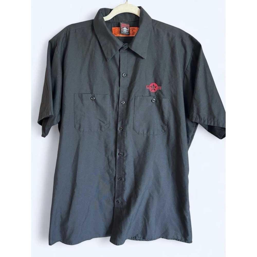 Lucky 13 work shirt Red Kap - Bombs Away - Miss Bomb Shell Pin-up